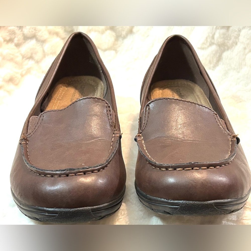 Women’s size 7.5 WIDE Comfort Plus by Predictions Dark Brown loafers - Picture 6 of 13